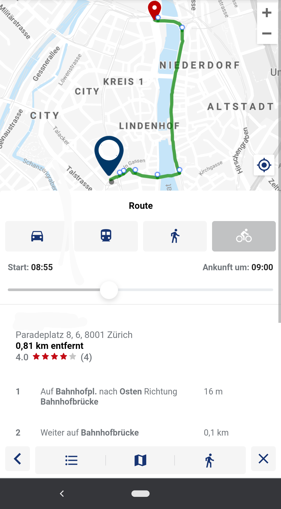 Screenshot Google Maps
